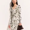 Cherry Print Mesh Long Sleeve Top Cherry Print Mesh Long Sleeve Top