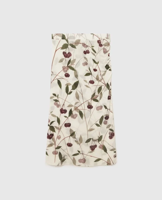 Cherry Print Midi Skirt Cherry Print Midi Skirt