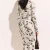 Cherry Print Mesh Long Sleeve Top Cherry Print Mesh Long Sleeve Top