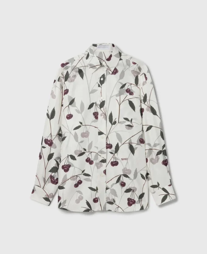 Cherry Print Oversized Shirt Cherry Print Oversized Shirt