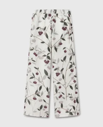 Cherry Print Oversized Trousers