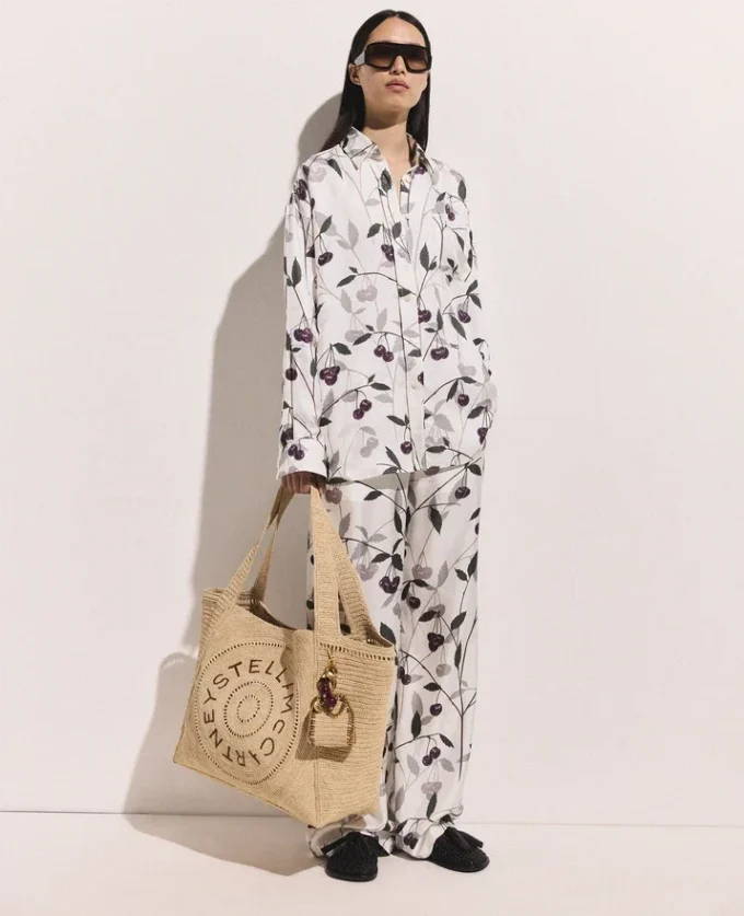Cherry Print Oversized Shirt Cherry Print Oversized Shirt