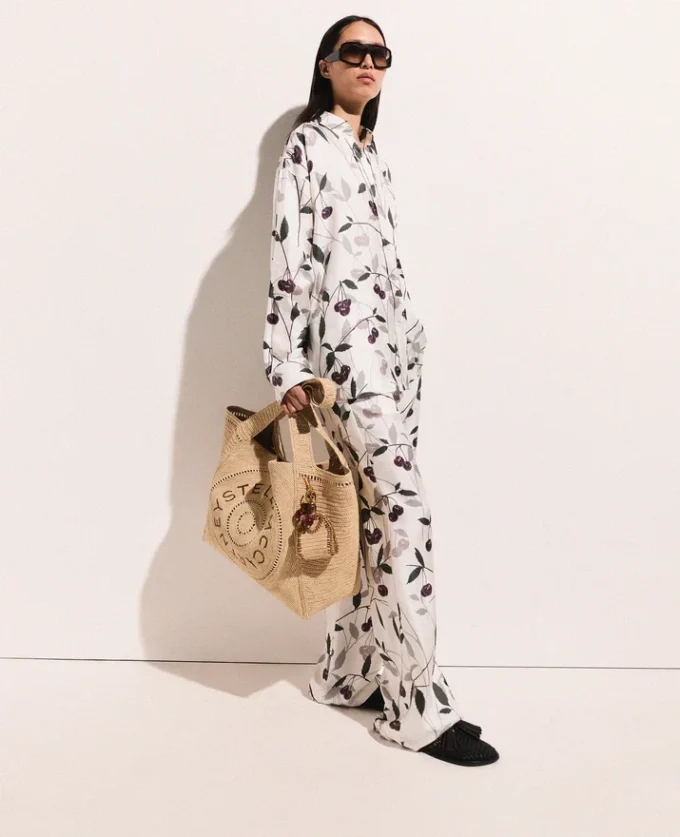 Cherry Print Oversized Trousers Cherry Print Oversized Trousers