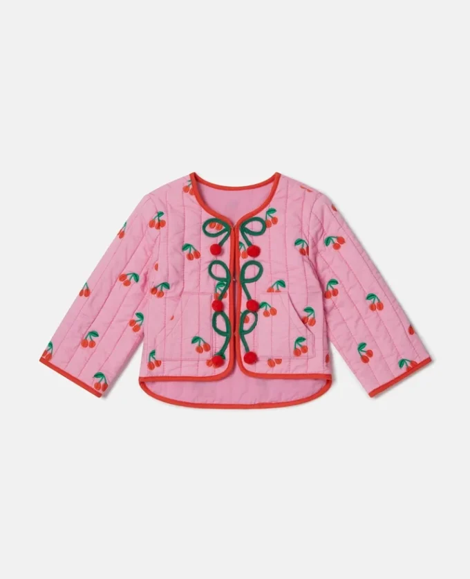 Cherry Print Quilted Jacket Cherry Print Quilted Jacket