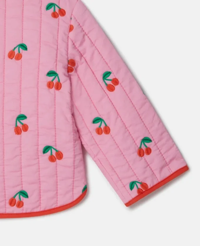 Cherry Print Quilted Jacket Cherry Print Quilted Jacket