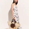 Cherry Print Sleeveless Midi Dress Cherry Print Sleeveless Midi Dress