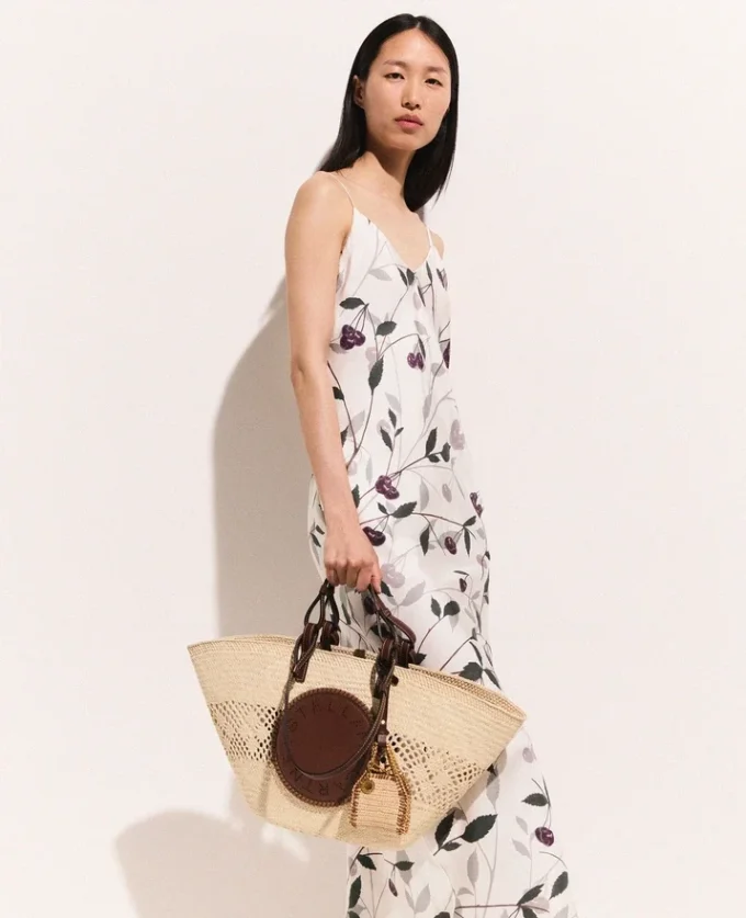 Cherry Print Sleeveless Midi Dress Cherry Print Sleeveless Midi Dress