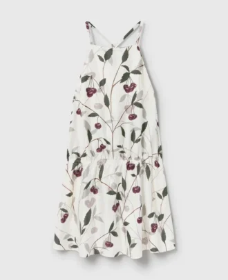 Cherry Print Sleeveless Mini Dress