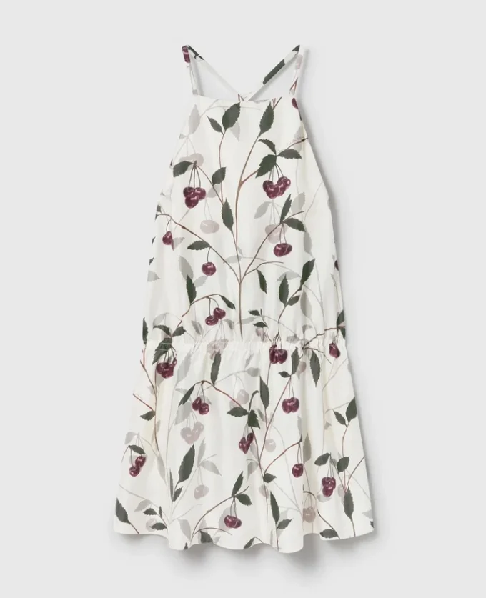 Cherry Print Sleeveless Mini Dress Cherry Print Sleeveless Mini Dress
