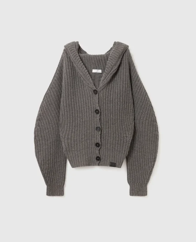 Chunky Ribbed Hooded Cardigan Chunky Ribbed Hooded Cardigan