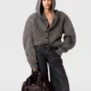 Chunky Ribbed Hooded Cardigan Chunky Ribbed Hooded Cardigan