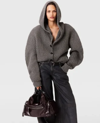 Chunky Ribbed Hooded Cardigan