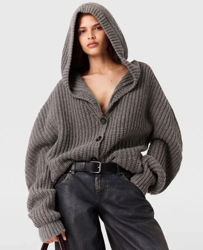 Chunky Ribbed Hooded Cardigan Chunky Ribbed Hooded Cardigan