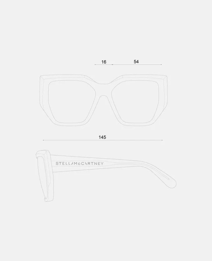 Chunky Square Cat-Eye Sunglasses Chunky Square Cat-Eye Sunglasses