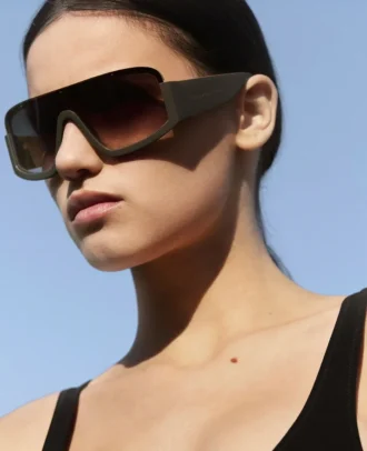 Chunky Straight-Edge Sunglasses