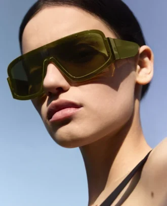 Chunky Straight-Edge Sunglasses
