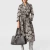 Cloud Leopard Jacquard Belted Trench Coat Cloud Leopard Jacquard Belted Trench Coat