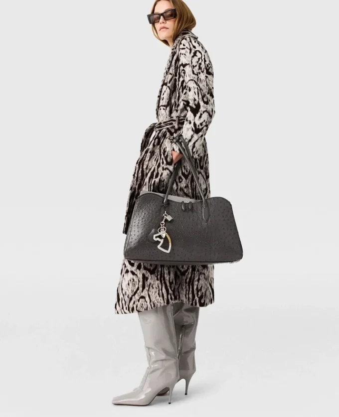 Cloud Leopard Jacquard Belted Trench Coat Cloud Leopard Jacquard Belted Trench Coat