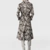 Cloud Leopard Jacquard Belted Trench Coat Cloud Leopard Jacquard Belted Trench Coat