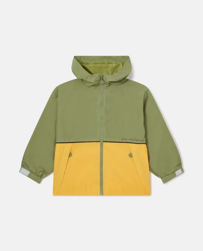 Colour Block Hooded Raincoat Colour Block Hooded Raincoat