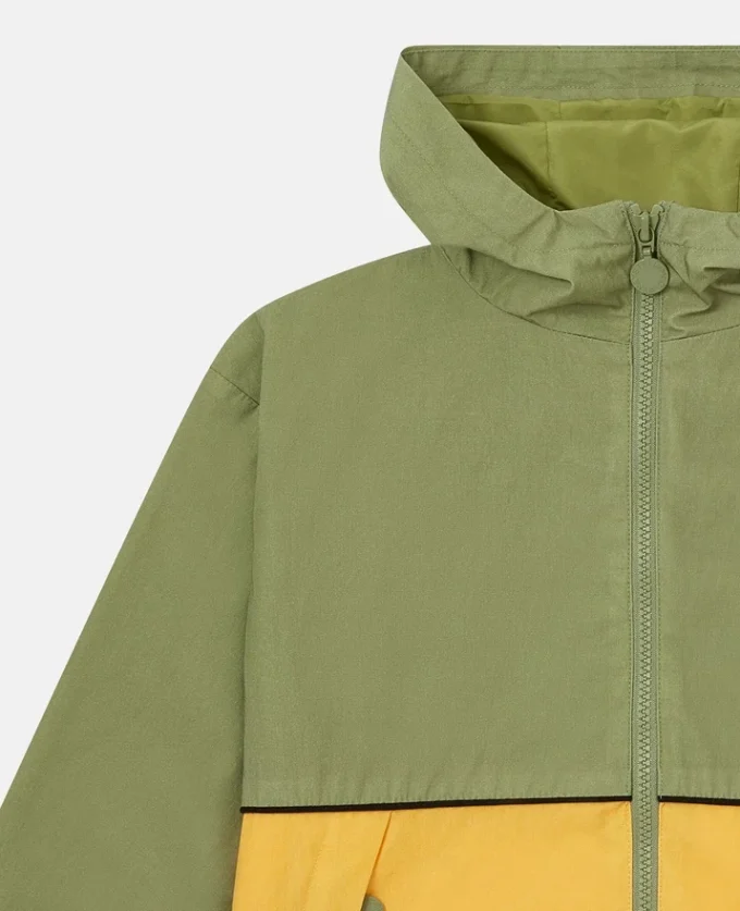 Colour Block Hooded Raincoat Colour Block Hooded Raincoat