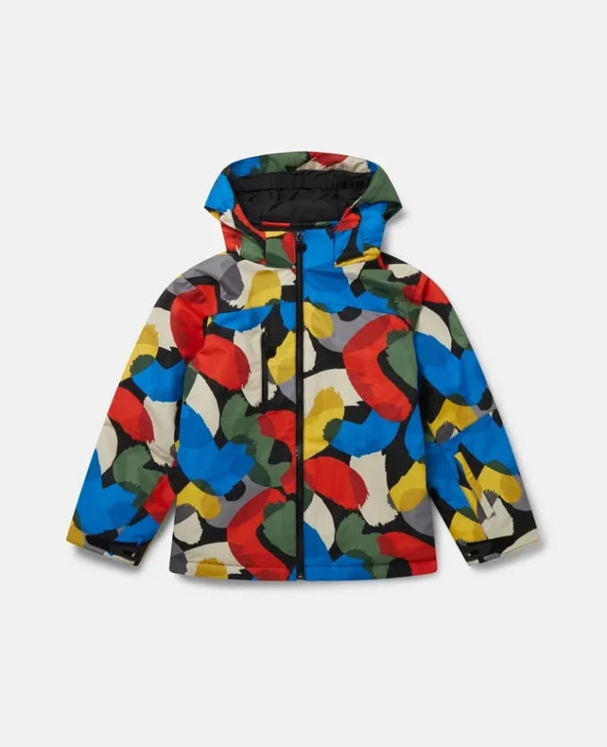 Colour Pop Smudge Print Hooded Jacket Colour Pop Smudge Print Hooded Jacket