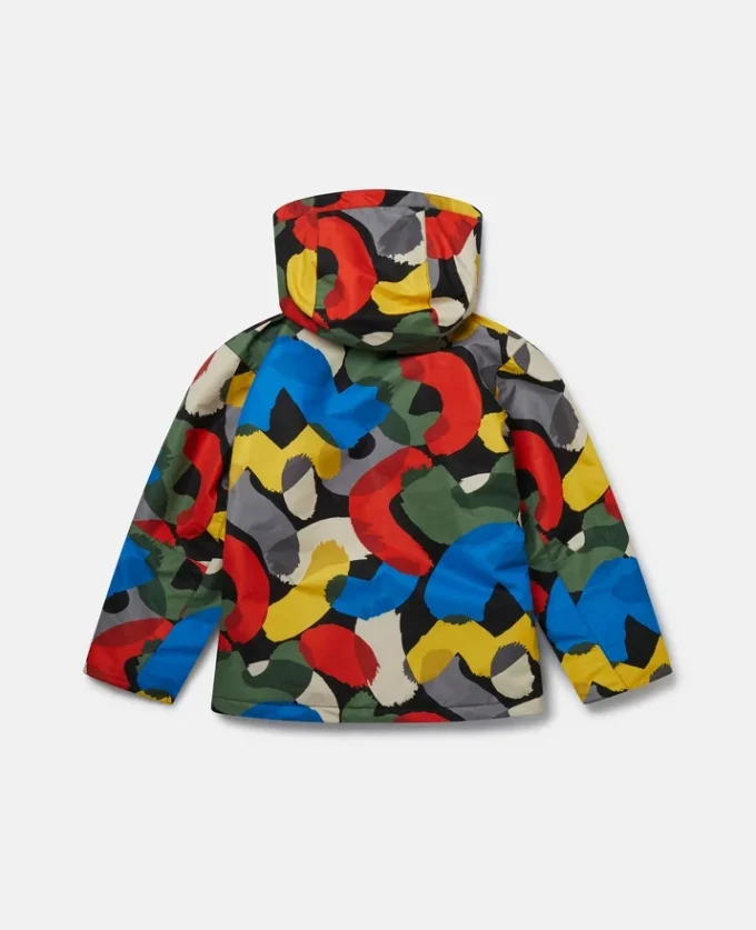Colour Pop Smudge Print Hooded Jacket Colour Pop Smudge Print Hooded Jacket
