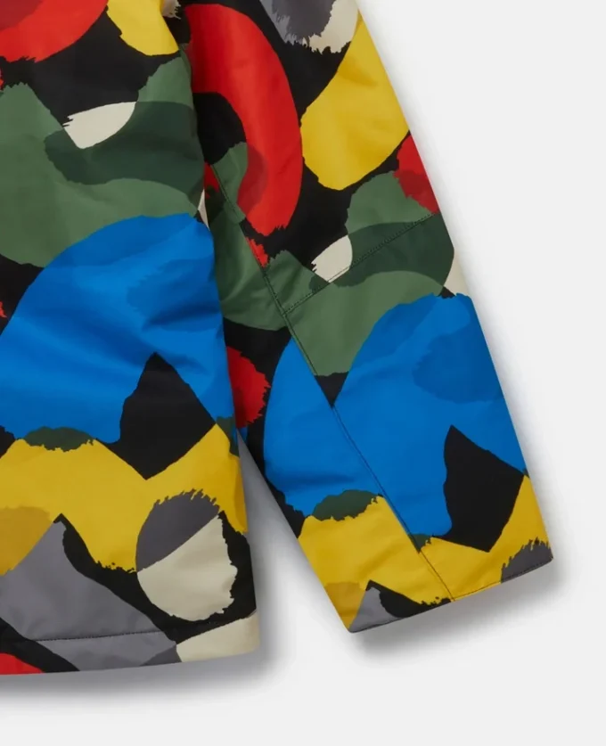 Colour Pop Smudge Print Hooded Jacket Colour Pop Smudge Print Hooded Jacket