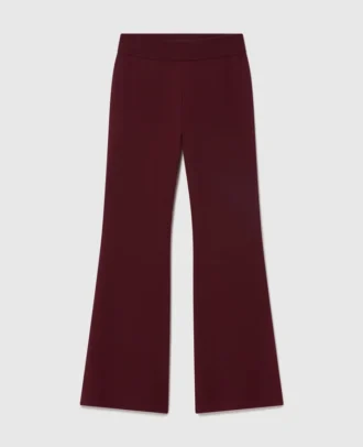 Compact Knit Flared Pants