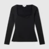 Compact Knit Long Sleeve Top Compact Knit Long Sleeve Top