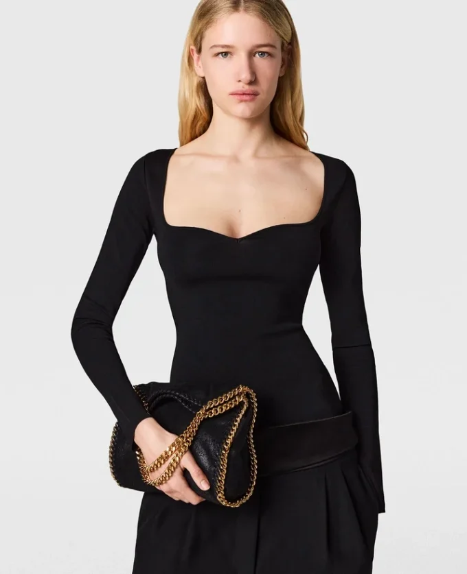 Compact Knit Long Sleeve Top Compact Knit Long Sleeve Top