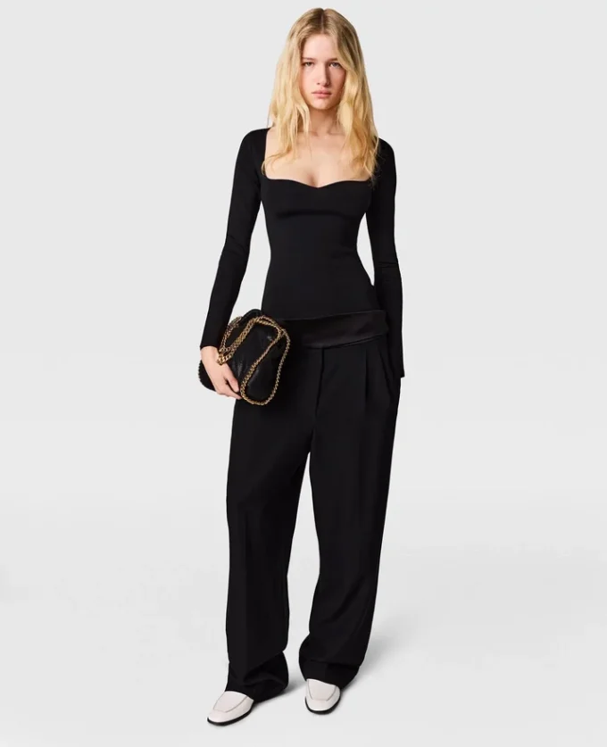 Compact Knit Long Sleeve Top Compact Knit Long Sleeve Top