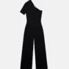 Compact Knit One-Shoulder Jumpsuit Compact Knit One-Shoulder Jumpsuit