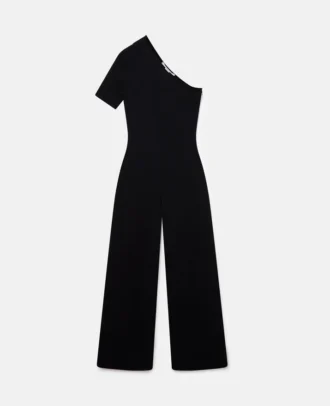 Compact Knit One-Shoulder Jumpsuit