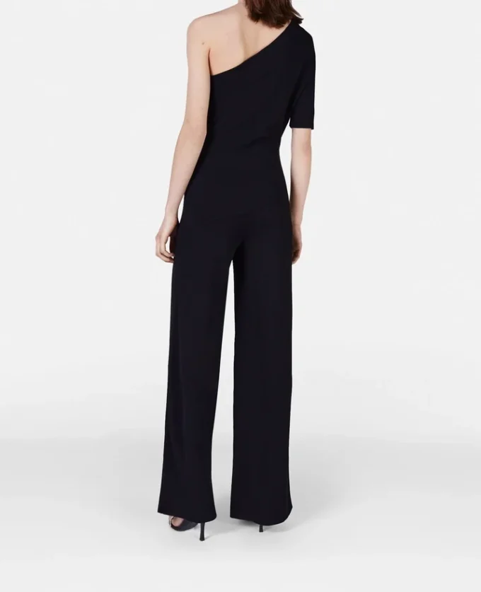Compact Knit One-Shoulder Jumpsuit Compact Knit One-Shoulder Jumpsuit
