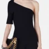 Compact Knit One-Shoulder Jumpsuit Compact Knit One-Shoulder Jumpsuit