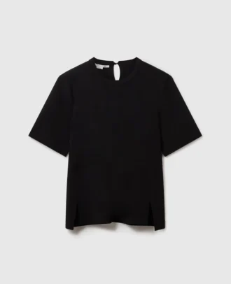 Compact Knit Short-Sleeve T-Shirt