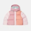 Contrast Panel Hooded Puffer Coat Contrast Panel Hooded Puffer Coat
