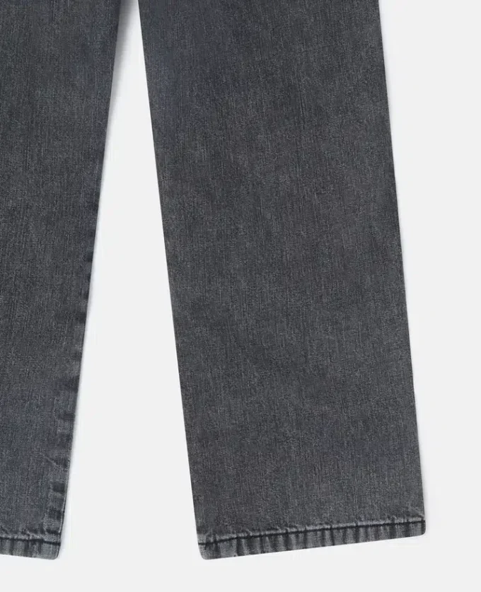 Contrast Panel Straight-Leg Denim Jeans Contrast Panel Straight-Leg Denim Jeans