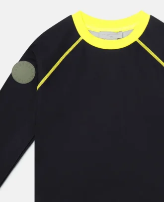 Contrast Trims Pajama Top