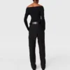 Crocodile-Embossed Straight-Leg Pants Crocodile-Embossed Straight-Leg Pants