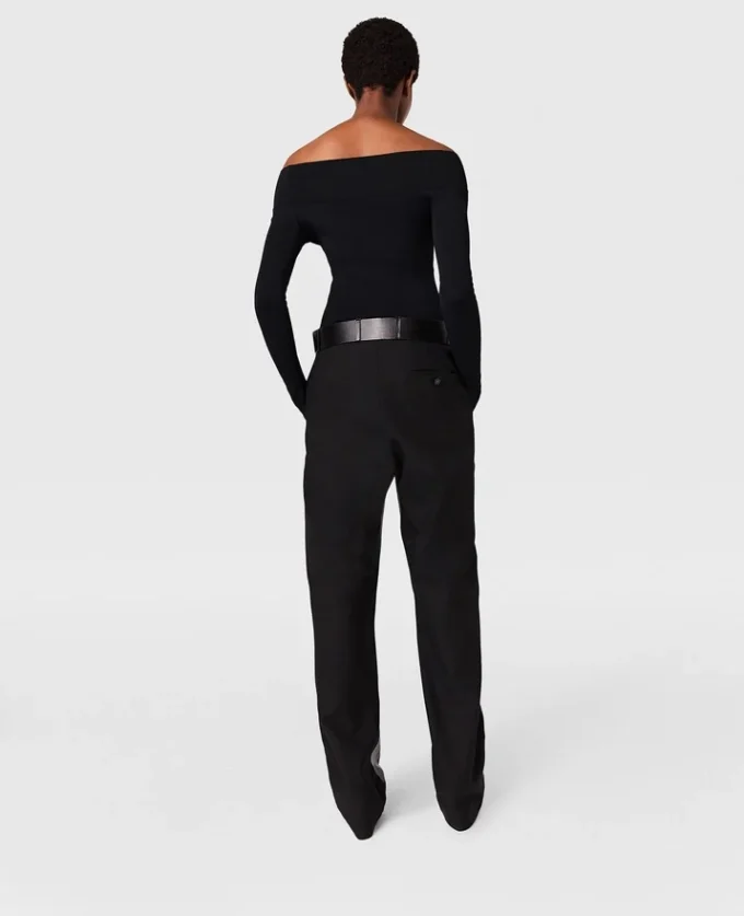 Crocodile-Embossed Straight-Leg Pants Crocodile-Embossed Straight-Leg Pants