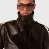 Crocodile Embossed Trench Coat Crocodile Embossed Trench Coat