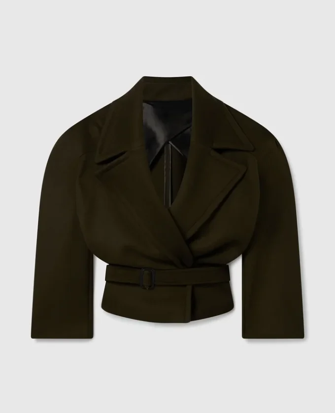 Cropped Belted Trench Jacket Cropped Belted Trench Jacket