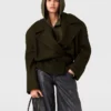 Cropped Belted Trench Jacket Cropped Belted Trench Jacket