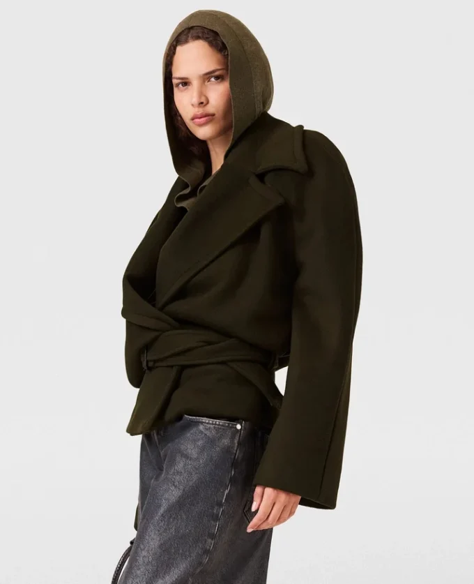 Cropped Belted Trench Jacket Cropped Belted Trench Jacket