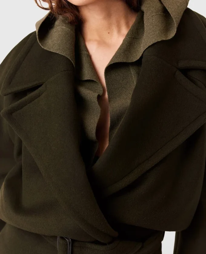Cropped Belted Trench Jacket Cropped Belted Trench Jacket