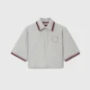 Cropped Short-Sleeve Rugby Shirt Cropped Short-Sleeve Rugby Shirt