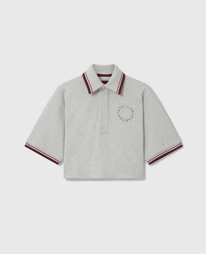 Cropped Short-Sleeve Rugby Shirt Cropped Short-Sleeve Rugby Shirt