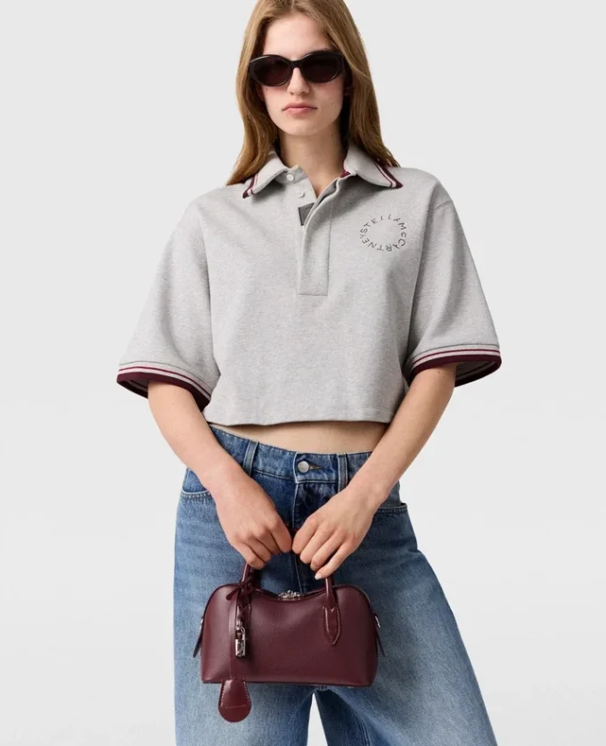 Cropped Short-Sleeve Rugby Shirt Cropped Short-Sleeve Rugby Shirt